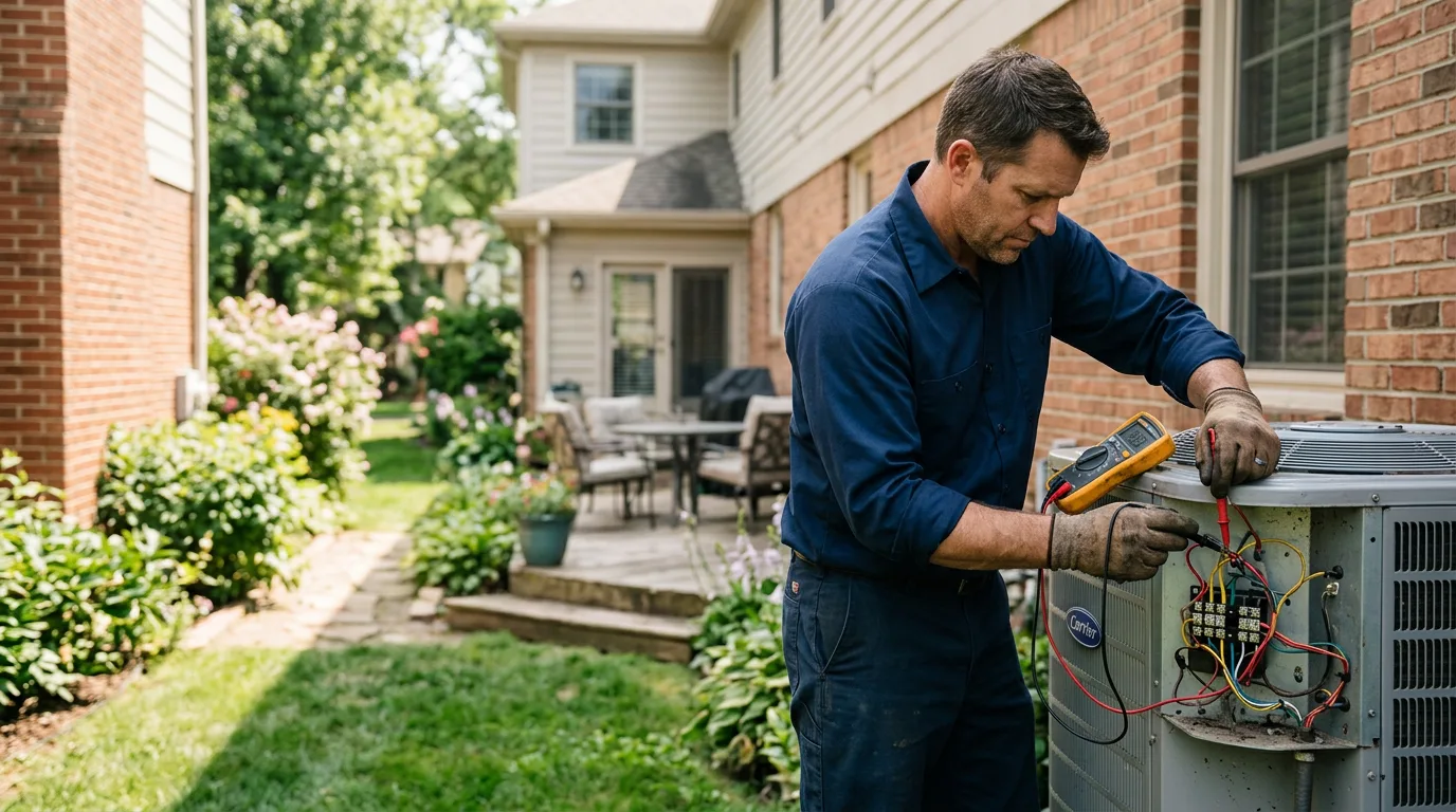 HVAC technician working near Orwell, VT
